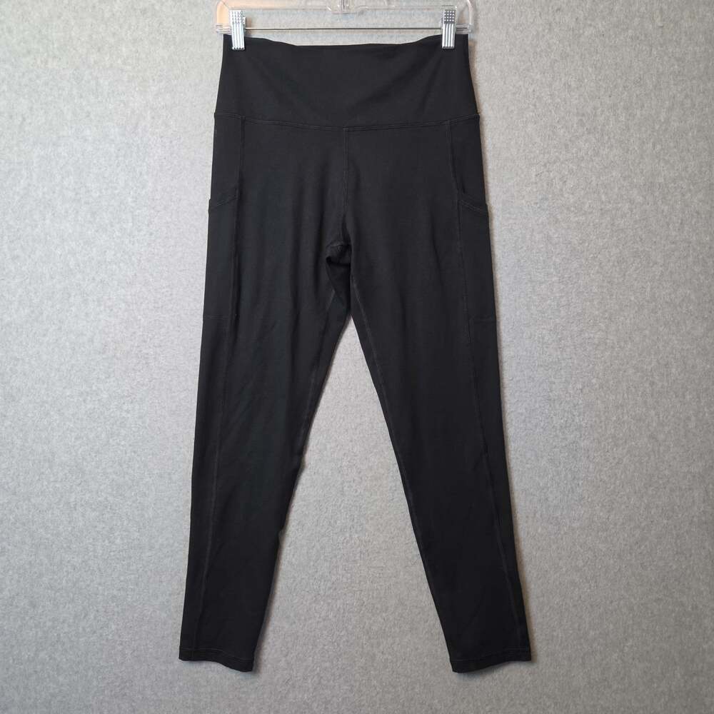 Offline By Aerie The Hugger Black High Waisted Active Leggings Size L Stretch